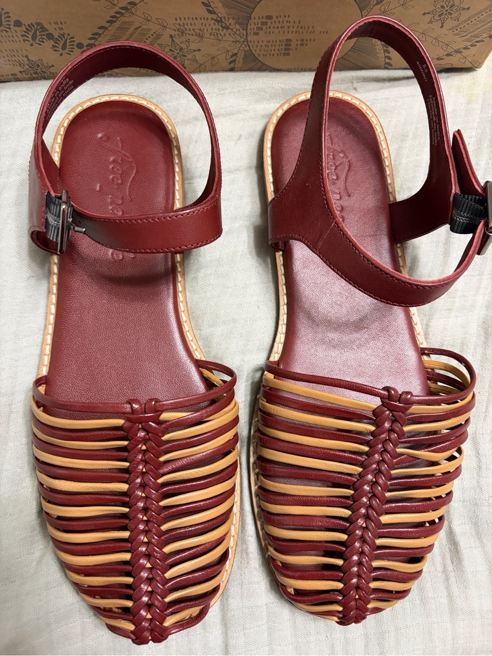 Free People Frankie Fisher Flat Rust/Hazelnut size‎ 8.5